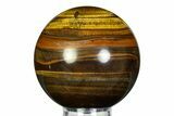 Polished Tiger's Eye Sphere - Top Quality #352419-1